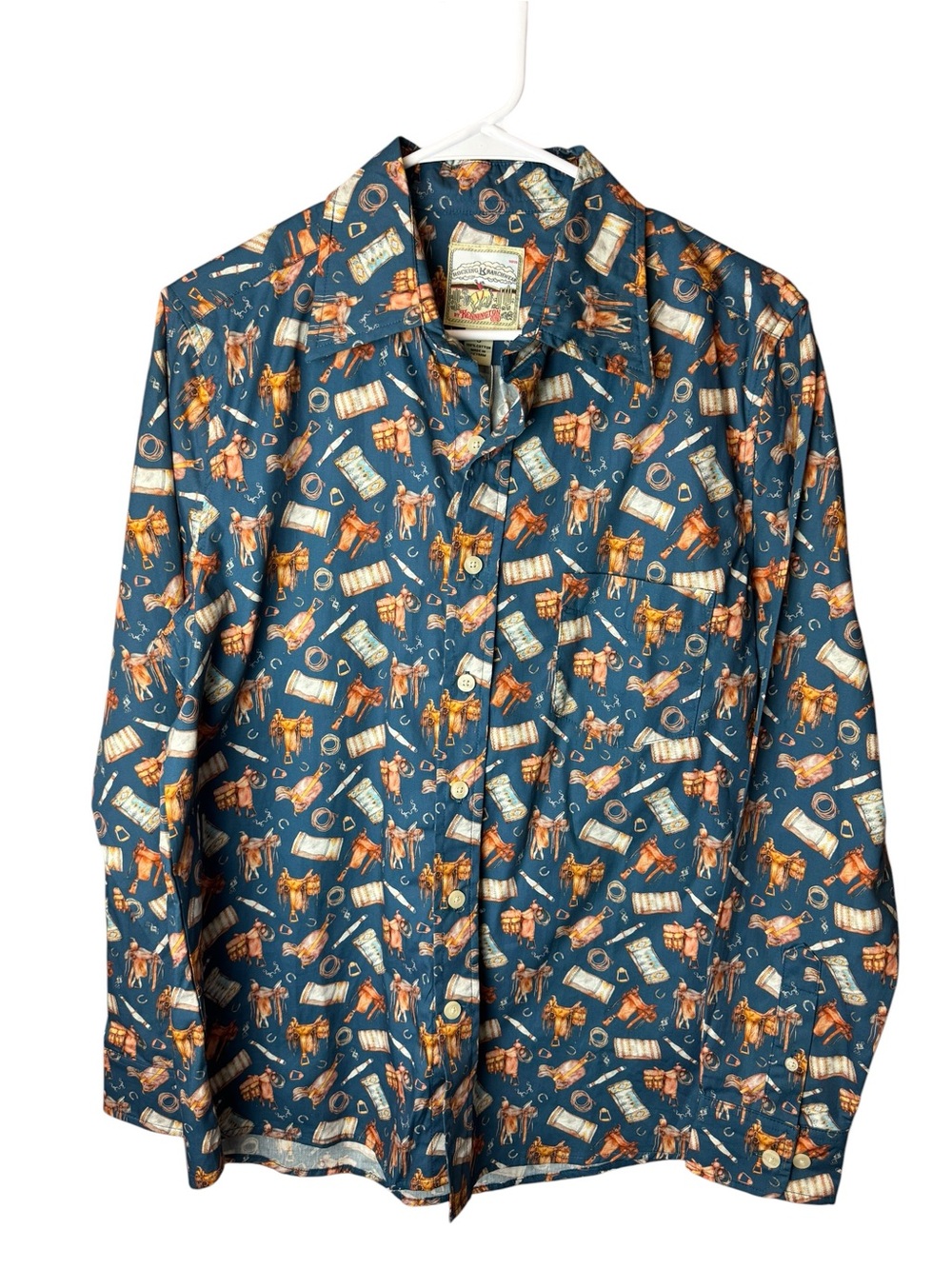 NWT Kennington Rocking K Ranchwesr Shirt Horse Equestrian S